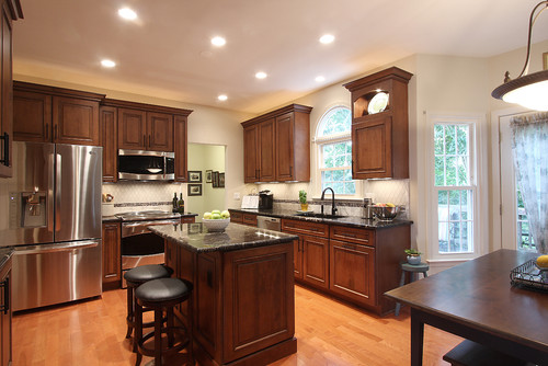 Titanium Granite Dark Cabinets Backsplash Ideas